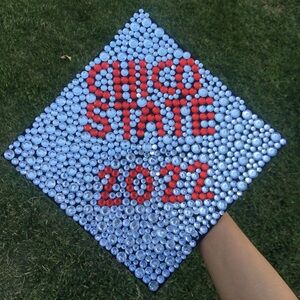 Chico State Decorated Graduation Cap